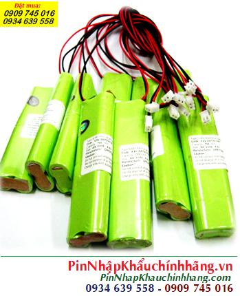 Pin đèn Exit thoát hiểm 4.8v-AA600mAh; Pin đèn sự cố khẩn cấp 4.8v AA600mAh; Pin sạc NiMh 4.8v AA600mAh